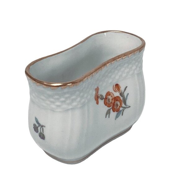Royal Copenhagen Floral Holder Signed Denmark Porcelain Mini Vase Toothpick Ciga - Picture 5 of 7